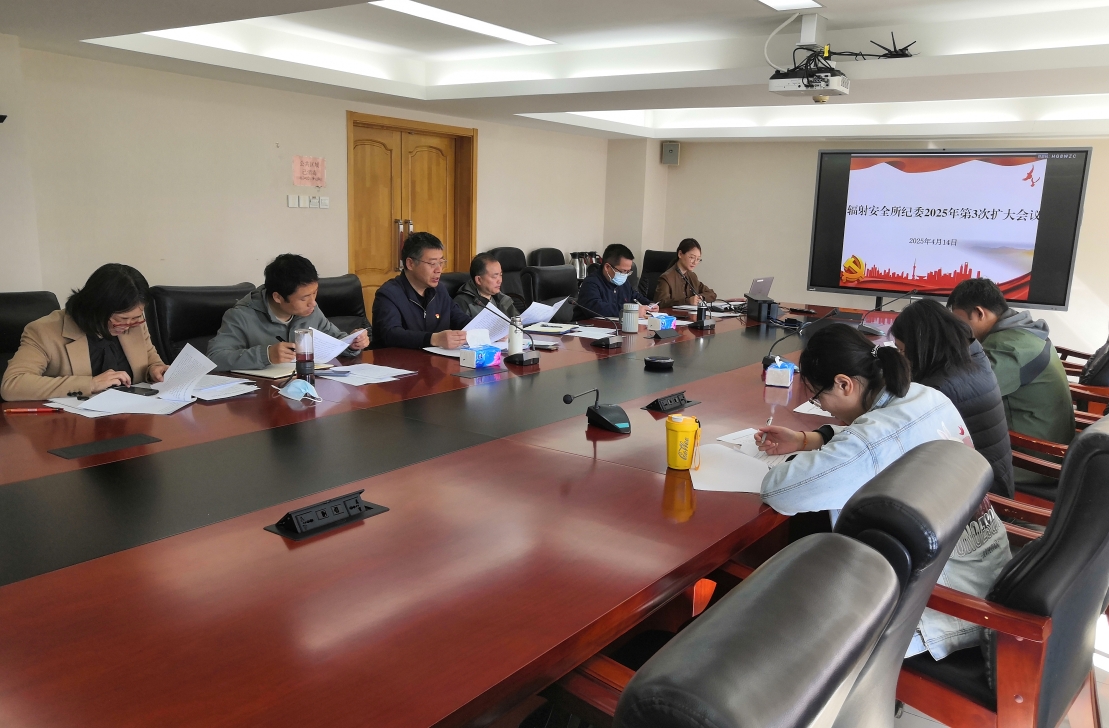 辐射安全所贯彻落实中心纪委会议精神，聚焦重点组织召开纪委...